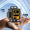 FenorGan16 Lines Self Leveling Laser Level，LCD power display，4x360° 4D Green