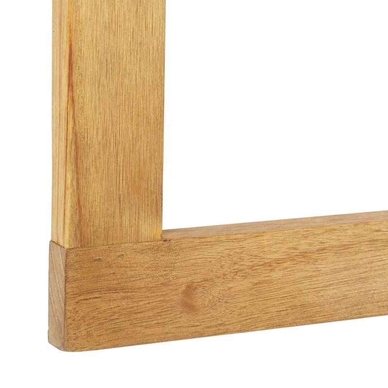 Safavieh PAT7045A Outdoor Collection Owens Natural teak wood Balcony Hanging