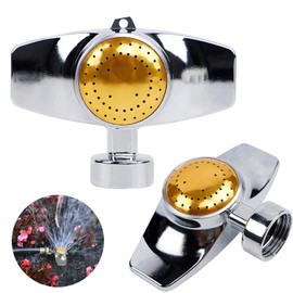 Metal Spot Sprinkler, 360 Degree Square Circle Pattern Sprinkler with Gentle Water Flow, Hose Sprinklers Coverage Area Up to 30FT for Small Area Yard Lawn Garden Watering