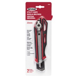 Hyde 42051 25mm Snap-Off Knife with Screw Lock