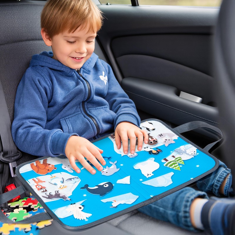 WATINC Travel Felt Board Story Set - 28PCS Portable Felt