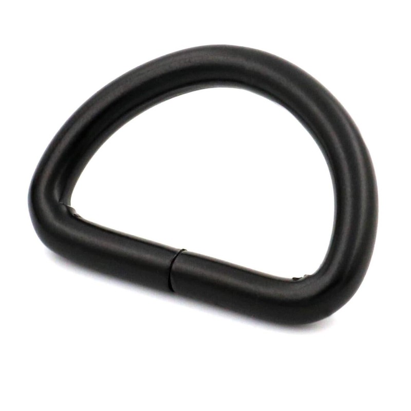 Wuuycoky 1" Inner Diameter Black D Rings Buckles D-ring Non-welded