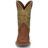 Justin Men's Canter 11" Square Toe Western Boot, Brandy -