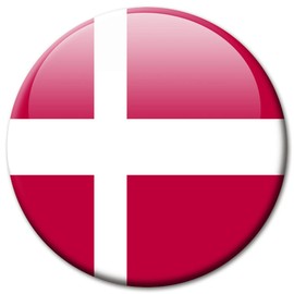 Denmark Flag Fridge Magnet Countries Travel Souvenir Flag for Fridge Strong Large 50mm