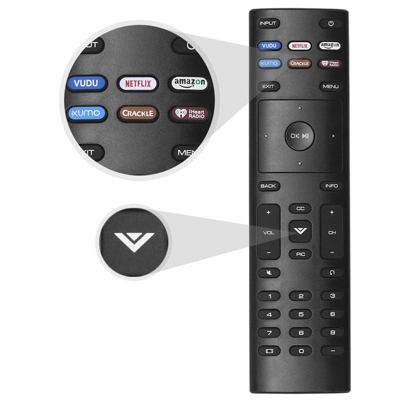 GuuYebe XRT136 TV Remote Control Replacement for D24F-F1 D32F-F1 D43F-F1