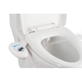 Single Nozzle Self-Cleaning Bidet, Non-Electric Mechanical Fresh Water Spray Toilet Seat Attachment
