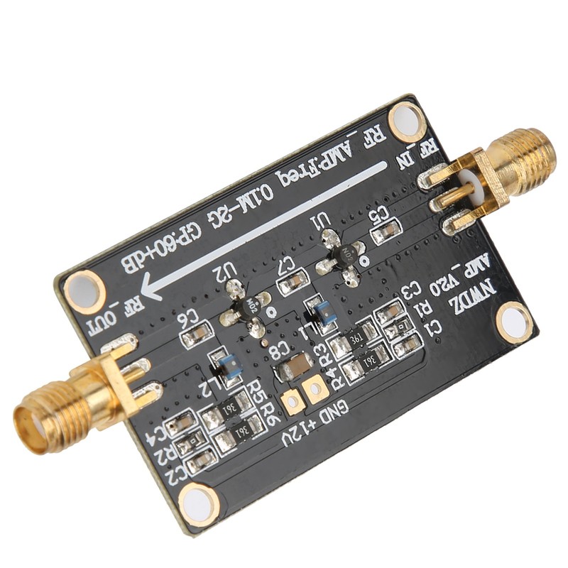 LNA 0.1M‑2G RF Wideband Amplifier 60dB High Gain Low Noise
