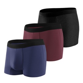 BATTEWA Oeko-TEX Certified Incontinence Underwear for Men Breathable Leak Proof Underwear Cotton Protective Boxer Briefs Adult Panties Absorbency 50ml,3Pack（XX-Large，Blue）