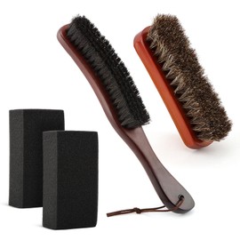 Felt Hat Cleaner Brush Set 4 Pack, Soft Horse‑Hair Hat Cleaning Tools