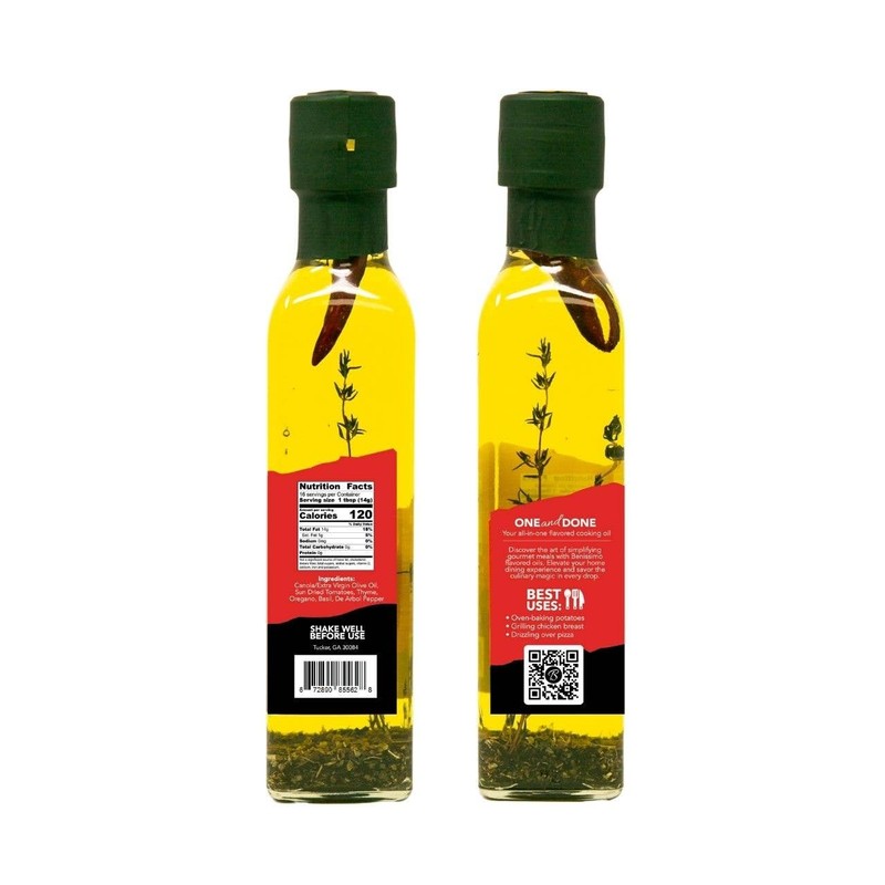 Benissimo Italiano Herb Infused Oil, All Natural, Farm Fresh Herbs,