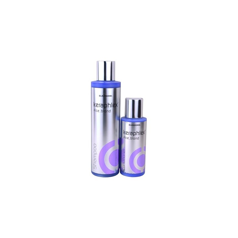 Elkaderm Keraphlex ice_blond shampoo 200 ml & conditioner 100 ml