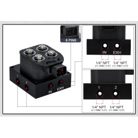 Unbranded Auto Solenoid Valve Air Ride Suspension Manifold Valve Block Truck 0-300 Psi