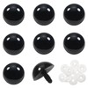 Toaob Pack of 8 Doll Eyes Safety Eyes Black 30
