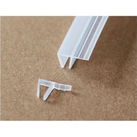 hokmly 120 Inch 10 Ft (Feet) Soft Shower Doors Sweep to Stop Leaks,Glass Door Seal Strip, Shower Silicone Seal Strip