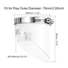 sourcing map PVC Sewer Backflow Preventer, Anti-Odor Core for 75mm/3inch