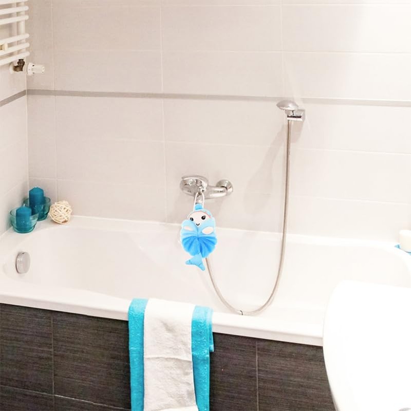 Esponjas Baño Niños Piezas Pelotas Exfoliantes Dibujos Animados Malla Resistente