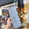 Glass-Lined Water Bottle – No Microplastics, 100% BPA-Free, Leakproof &