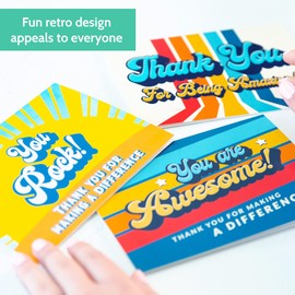 T MARIE 24 Appreciation Cards with Envelopes - Thank You Cards for Employee Recognition, Team, Students, Teacher, Volunteer, Nurse Appreciation Day