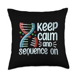 Genome Sequencing DNA Tree Science Throw Pillow