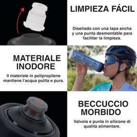 ZEFAL Arctica Pro - Borraccia Termica Bicicletta blu 750 ML - Borraccia Bici - Inodore e impermeabile - Bottiglia sportiva senza BPA