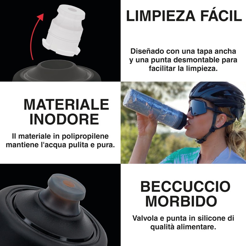 ZEFAL Arctica Pro - Borraccia Termica Bicicletta blu 750 ML