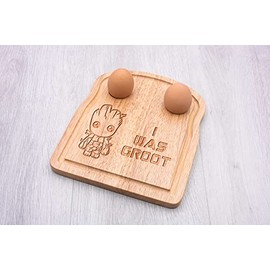 I was Groot Hardwood Breakfast Boiled Egg Board 24cm x 20cm