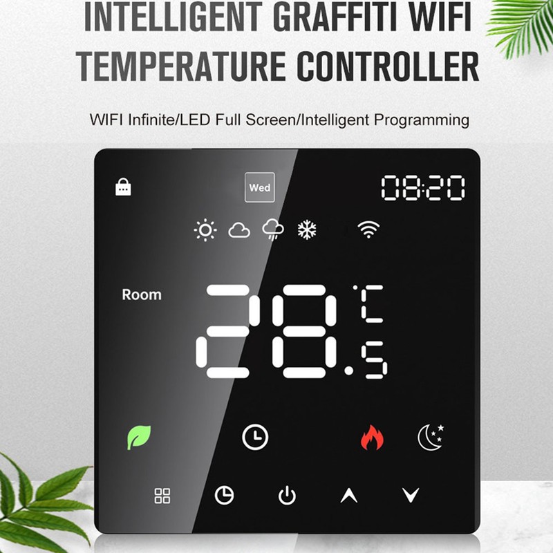 LCD Display Intelligent Temperature Controller Electric Water Heating Device Thermostat