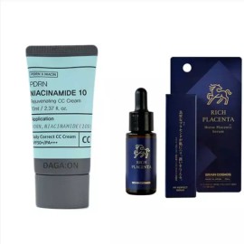 FirstPick cc크림 나이아신아마이드 홍조 커버 피부결 씨씨 크림 + 말태반크림 CC Cream Niacinamide Redness Cover Skin Texture CC Cream + Mailtai Placenta Cream