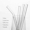 NAFENDER Nafender 10-Pack Glass Straws Reusable Drinking Straw Including 4