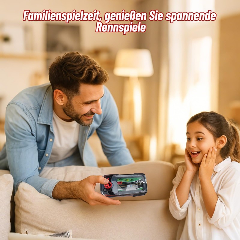 Handheld Racing Car Game for Children - Portable Double Player