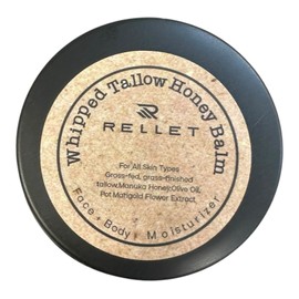 RELLET Beef Tallow and Honey Balm for Skin : Grass Fed Whipped Beef Tallow With Honey