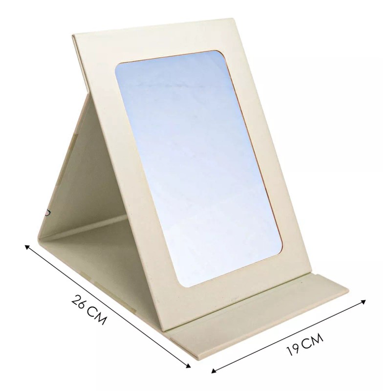 Espejo Maquillaje Plegable Tocador Portátil Bolsillo 19x26