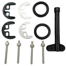 11 PCS Monobloc Tap Fixing Kit Single Hole Hot 1 Hole Bracket Bolt Cold Water Faucet Monobloc Tap Bolt for Bathroom Basin or Kitchen