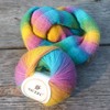 2 Skeins Rainbow Soft Yarn 100% Wool Gradient Multi Color