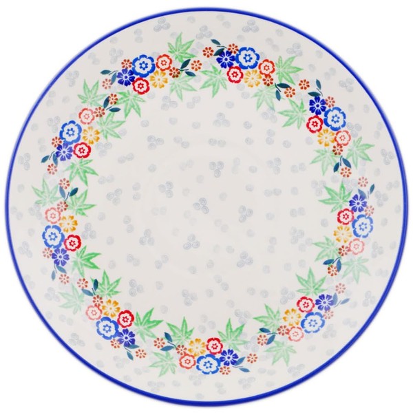 Authentic Polish Pottery Dinner Plate Signature UNIKAT in Picnic In