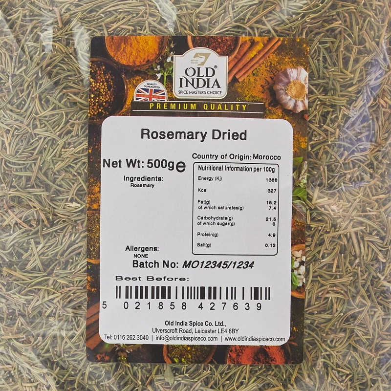 Old India Rosemary Dried 500g