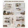 Marsmiles 32" Floating Shelves for Wall, Wooden Shelves with Invisible