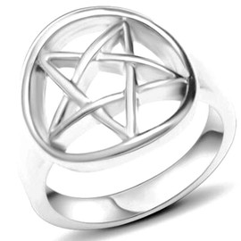 Jude Jewelers Stainless Steel Star Pattern Statement Cocktail Party Promise Anniversary Ring (Silver, 6)