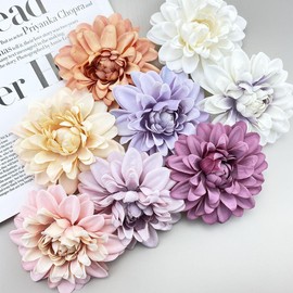 Multi Layered Design Of Camellia Flower Brooches and Hair Clip For Women,Girls,Ladies. (Orange)