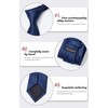 HISDERN Ties for Men Wedding Tie with Pocket Square Set
