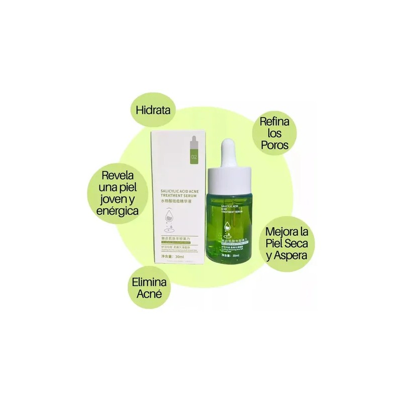 Serum Facial Ácido Hialurónico Ácido Salicílico Vitamina C