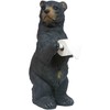Black Bear Cub Toilet Paper Holder – Rustic Lodge Bathroom
