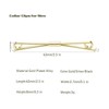 3PCS Shirt Collar Clips Necktie Tie Clips Clip-on Collar Bars