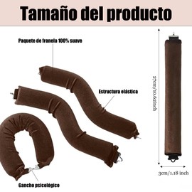 Wzenclave Horquillas, 4 rizados sin calentar, olas sin calentar, rizados sin dañar el cabello fácil de usar la herramienta de peinado bricolaje ﻿