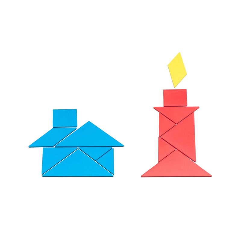 Colourful Trangramsatz 28 Parts