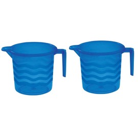 ADHAATA Bathing Mug, 1.5 Liter Capacity, Certified Water Bath Mug, LAHER (Pack of 2) (BLUE)