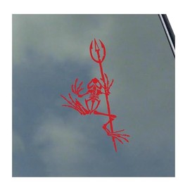 Bone Frog Vinyl Sticker Decal by KLO Graphics Seal Veteran Military Service Devgru Bad MF, Red