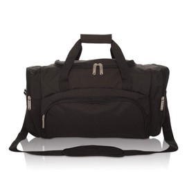 DALIX Signature Travel or Gym Duffle Bag in Black Large