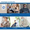 Wireless Caregiver Pager, Seniors Emergency Call Button,Motion Alert Room Bed