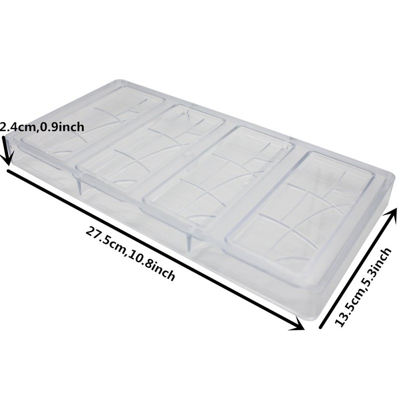 Goldbaking Schokoladenform aus Polycarbonat, für Süßigkeiten, Bars, PC, Schokoladenform